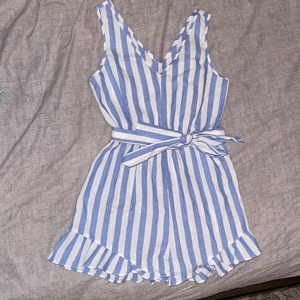 SHEIN striped romper.